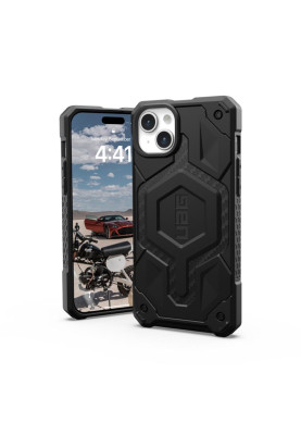 Чохол-накладка Urban Armor Gear Monarch Pro Magsafe для Apple iPhone 15 Plus Carbon Fiber (114220114242)