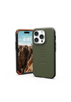 Чохол-накладка Urban Armor Gear Civilian Magsafe для Apple iPhone 15 Pro Olive Drab (114275117272)