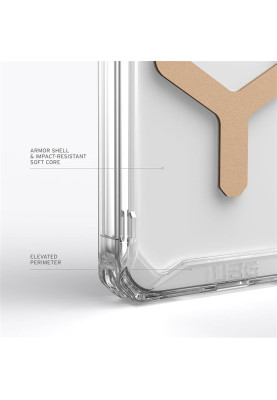 Чохол-накладка Urban Armor Gear Plyo Magsafe для Apple iPhone 15 Pro Ice/Gold (114286114381)