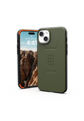 Чохол-накладка Urban Armor Gear Civilian Magsafe для Apple iPhone 15 Plus Olive Drab (114306117272)