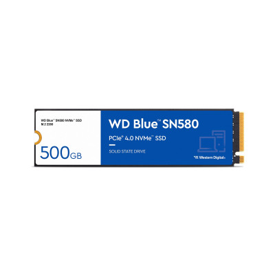 Накопичувач SSD  500GB WD Blue SN580 M.2 2280 PCIe 4.0 x4 3D TLC (WDS500G3B0E)