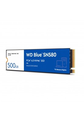 Накопичувач SSD  500GB WD Blue SN580 M.2 2280 PCIe 4.0 x4 3D TLC (WDS500G3B0E)