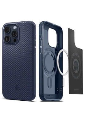 Чохол-накладка Spigen Mag Armor MagFit для Apple iPhone 15 Pro Navy Blue (ACS06737)