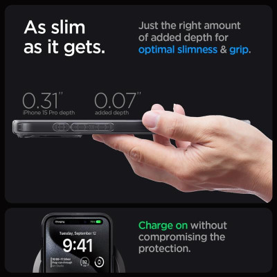 Чохол-накладка Spigen Ultra Hybrid MagFit для Apple iPhone 15 Pro Zero One (ACS06721)