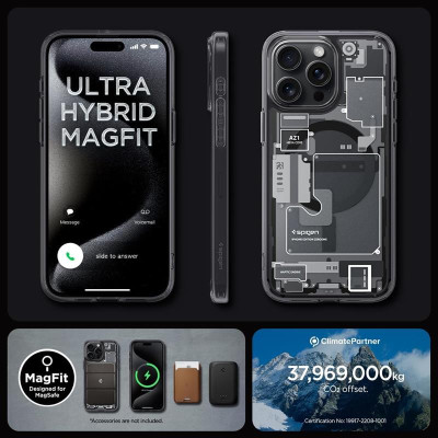 Чохол-накладка Spigen Ultra Hybrid MagFit для Apple iPhone 15 Pro Zero One (ACS06721)