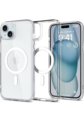 Чохол-накладка Spigen Ultra Hybrid MagFit для Apple iPhone 15 White (ACS06802)