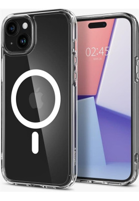 Чохол-накладка Spigen Ultra Hybrid MagFit для Apple iPhone 15 White (ACS06802)