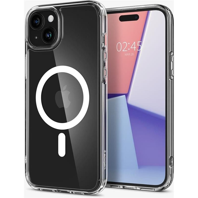 Чохол-накладка Spigen Ultra Hybrid MagFit для Apple iPhone 15 White (ACS06802)