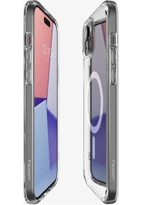 Чохол-накладка Spigen Ultra Hybrid MagFit для Apple iPhone 15 White (ACS06802)