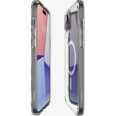 Чохол-накладка Spigen Ultra Hybrid MagFit для Apple iPhone 15 White (ACS06802)