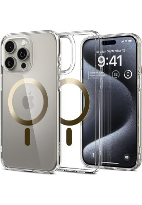 Чохол-накладка Spigen Ultra Hybrid MagFit для Apple iPhone 15 Pro Gold (ACS06718)