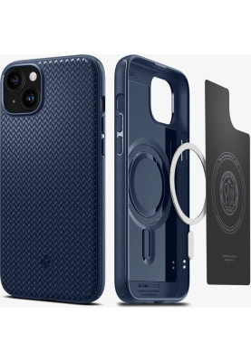 Чохол-накладка Spigen Mag Armor MagFit для Apple iPhone 15 Plus Navy Blue (ACS06672)