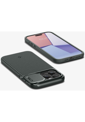 Чохол-накладка Spigen Optik Armor MagFit для Apple iPhone 15 Pro Abyss Green (ACS06739)