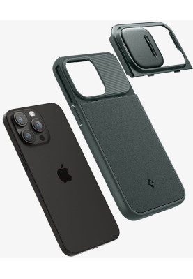 Чохол-накладка Spigen Optik Armor MagFit для Apple iPhone 15 Pro Max Abyss Green (ACS06600)
