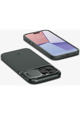 Чохол-накладка Spigen Optik Armor MagFit для Apple iPhone 15 Pro Max Abyss Green (ACS06600)