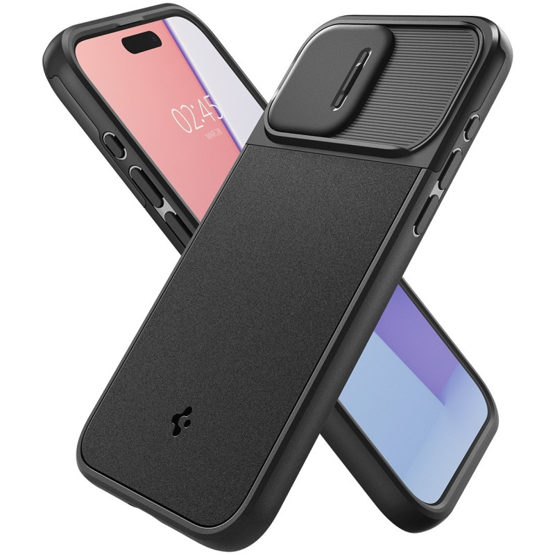 Чохол-накладка Spigen Optik Armor MagFit для Apple iPhone 15 Pro Max Black (ACS06599)