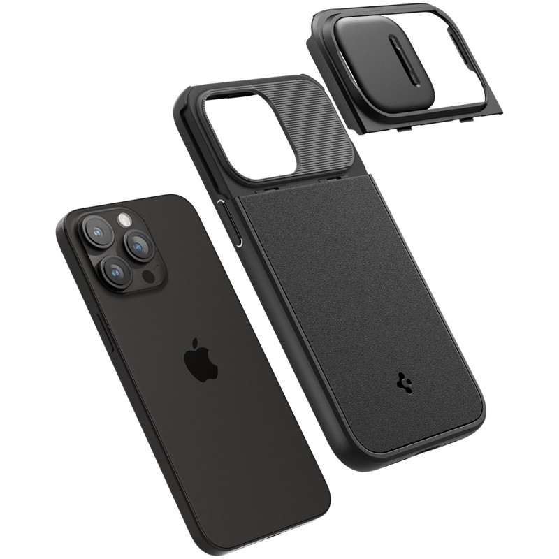 Чохол-накладка Spigen Optik Armor MagFit для Apple iPhone 15 Pro Max Black (ACS06599)