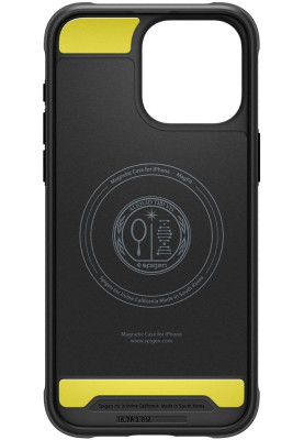 Чохол-накладка Spigen Rugged Armor MagFit для Apple iPhone 15 Pro Matte Black (ACS06703)