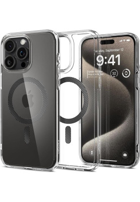 Чохол-накладка Spigen Ultra Hybrid MagFit для Apple iPhone 15 Pro Max Carbon Fiber (ACS06578)