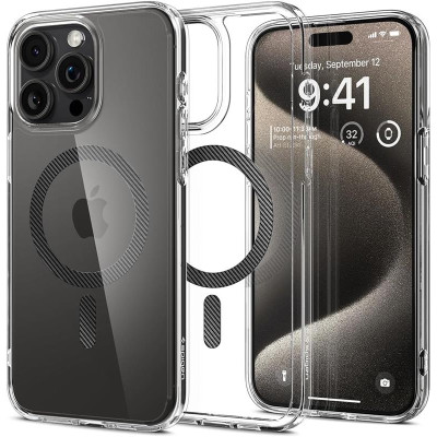Чохол-накладка Spigen Ultra Hybrid MagFit для Apple iPhone 15 Pro Max Carbon Fiber (ACS06578)
