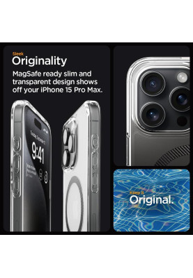 Чохол-накладка Spigen Ultra Hybrid MagFit для Apple iPhone 15 Pro Max Carbon Fiber (ACS06578)