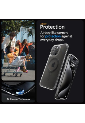 Чохол-накладка Spigen Ultra Hybrid MagFit для Apple iPhone 15 Pro Max Carbon Fiber (ACS06578)