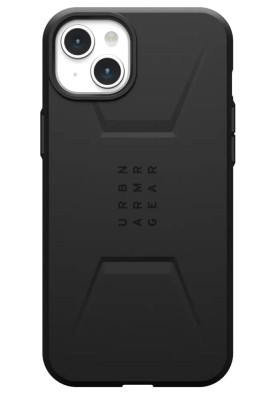Чохол-накладка Urban Armor Gear Civilian Magsafe для Apple iPhone 15 Plus Black (114306114040)