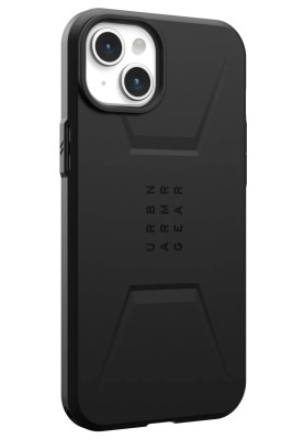 Чохол-накладка Urban Armor Gear Civilian Magsafe для Apple iPhone 15 Plus Black (114306114040)
