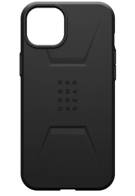 Чохол-накладка Urban Armor Gear Civilian Magsafe для Apple iPhone 15 Plus Black (114306114040)
