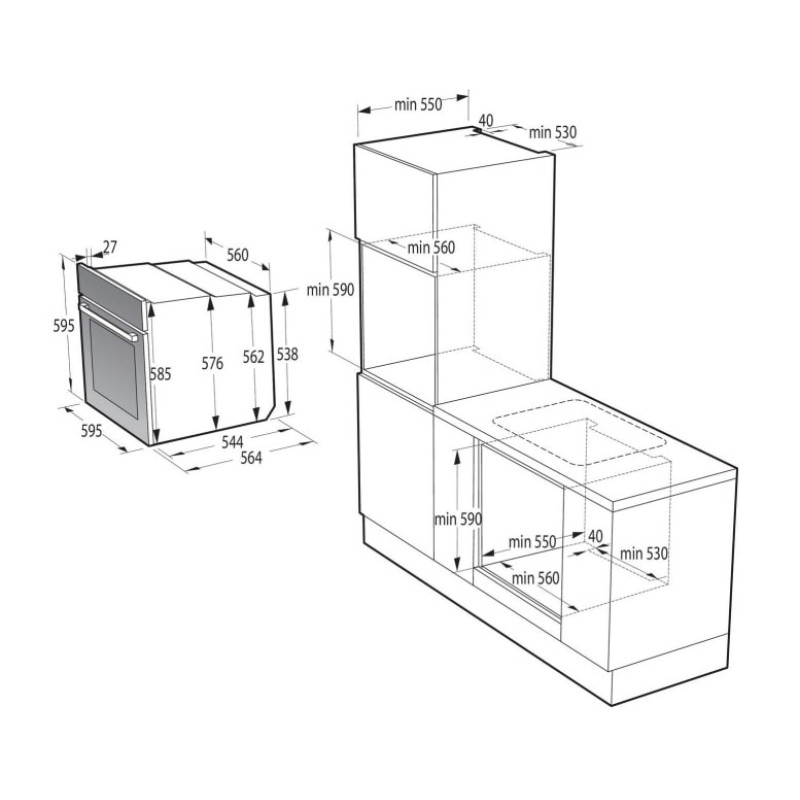 Духова шафа Gorenje BPS6737E02B