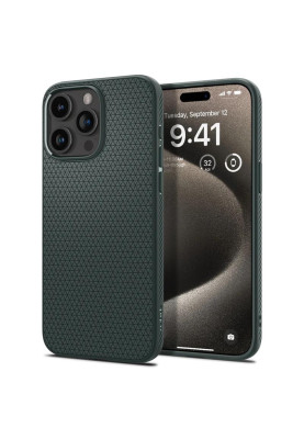 Чохол-накладка Spigen Liquid Air для Apple iPhone 15 Pro Max Abyss Green (ACS06564)