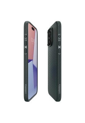 Чохол-накладка Spigen Liquid Air для Apple iPhone 15 Pro Max Abyss Green (ACS06564)