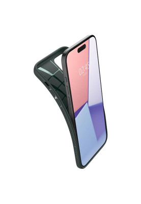Чохол-накладка Spigen Liquid Air для Apple iPhone 15 Pro Max Abyss Green (ACS06564)