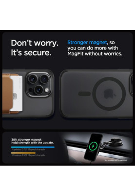 Чохол-накладка Spigen Ultra Hybrid MagFit для Apple iPhone 15 Pro Max Frost Black (ACS06581)