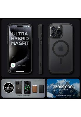 Чохол-накладка Spigen Ultra Hybrid MagFit для Apple iPhone 15 Pro Max Frost Black (ACS06581)