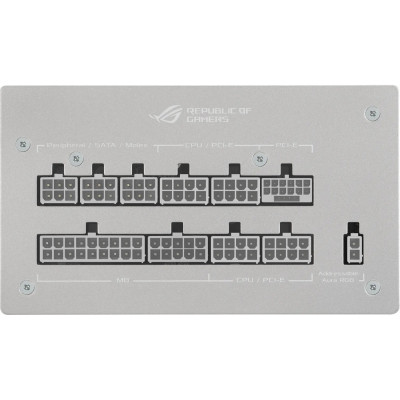 Блок живлення Asus ROG Strix PCIE5 1000W Gold Aura White Edition (90YE00P5-B0NA00) Блок живлення Asus ROG Strix PCIE5 1000W Gold Aura White Edition (90YE00P5-B0NA00)