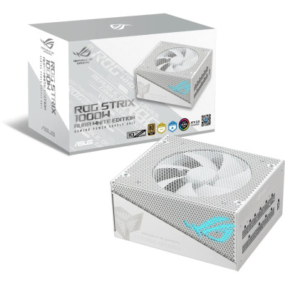 Блок живлення Asus ROG Strix PCIE5 1000W Gold Aura White Edition (90YE00P5-B0NA00) Блок живлення Asus ROG Strix PCIE5 1000W Gold Aura White Edition (90YE00P5-B0NA00)