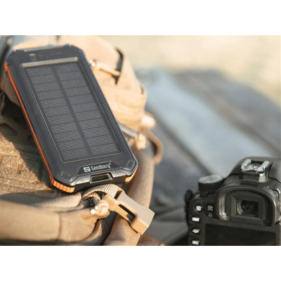Універсальна мобільна батарея Sandberg 3in1 Solar Powerbank 10000mAh Black (420-72)