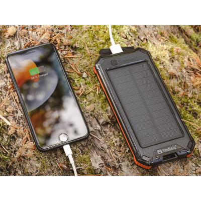 Універсальна мобільна батарея Sandberg 3in1 Solar Powerbank 10000mAh Black (420-72)