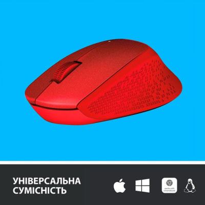 Миша бездротова Logitech M330 Silent Plus Red (910-004911) Миша бездротова Logitech M330 Silent Plus Red (910-004911)