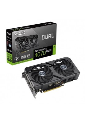 Відеокарта GF RTX 4070 Super 12GB GDDR6X Dual EVO OC Asus (DUAL-RTX4070S-O12G-EVO)