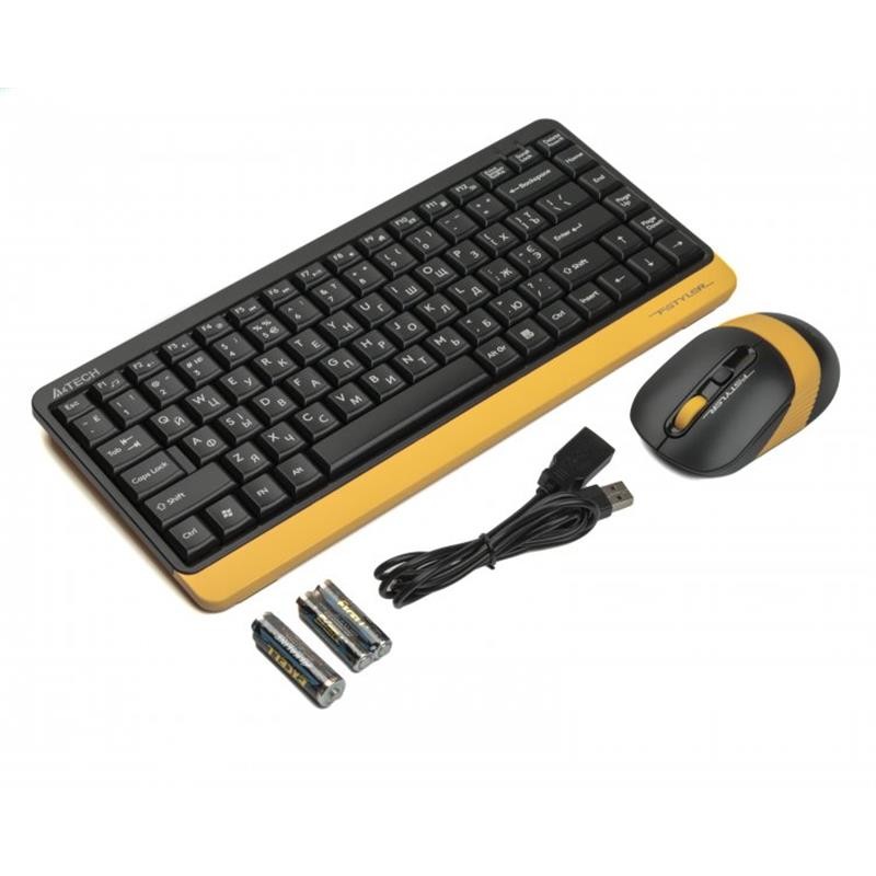Комплект (клавіатура, миша) бездротовий A4Tech FG1110 Bumblebee USB