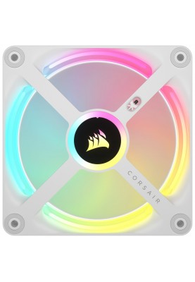 Вентилятор Corsair iCUE Link QX120 RGB PWM PC Fans Starter Kit with iCUE Link System Hub White (CO-9051006-WW)