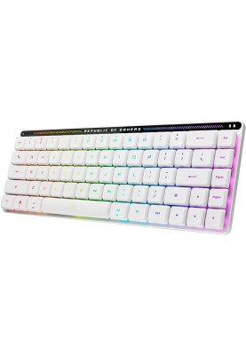 Клавiатура бездротова Asus ROG Falchion RX Low Profile 68key NX RD EN RGB White (90MP03EC-BKUA10)