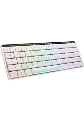 Клавiатура бездротова Asus ROG Falchion RX Low Profile 68key NX RD EN RGB White (90MP03EC-BKUA10)