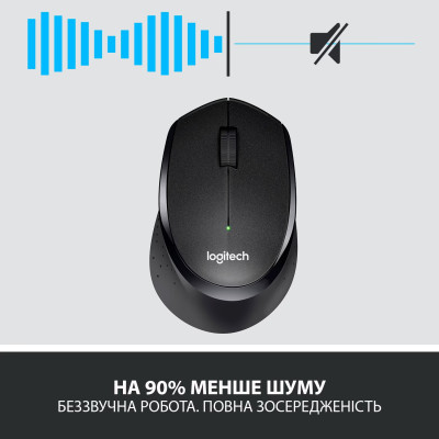 Миша бездротова Logitech M330 Silent Plus Black (910-004909) Миша бездротова Logitech M330 Silent Plus Black (910-004909)
