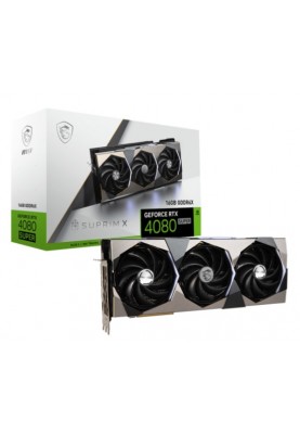 Відеокарта GF RTX 4080 Super 16GB GDDR6X Suprim X MSI (GeForce RTX 4080 SUPER 16G SUPRIM X)