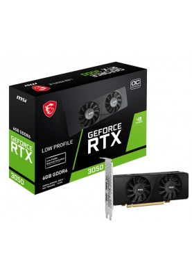 Відеокарта GF RTX 3050 6GB GDDR6 Low Profile OC MSI (GeForce RTX 3050 LP 6G OC)