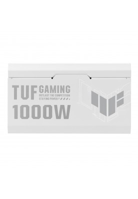 Блок живлення Asus TUF-GAMING-1000G-WHITE PCIE5 1000W Gold (90YE00S5-B0NA00)