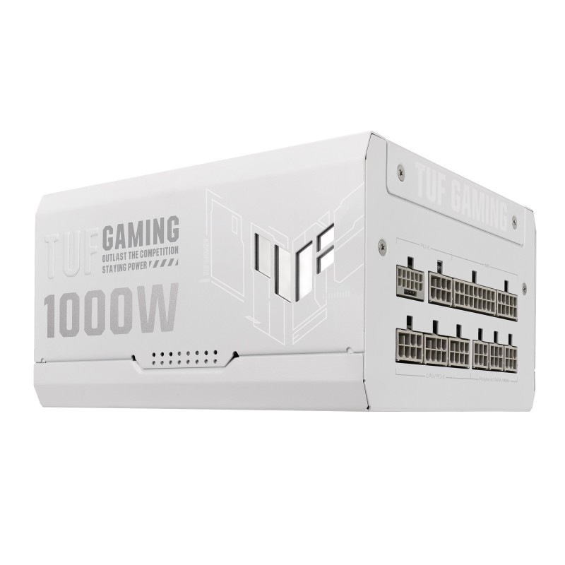 Блок живлення Asus TUF-GAMING-1000G-WHITE PCIE5 1000W Gold (90YE00S5-B0NA00)